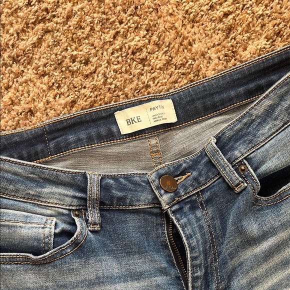 BKE Distressed Blue Ankle Jeans - Picture 2 of 7